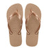 Ciabatte infradito da donna oro con dettaglio effetto metallizzato Havaianas Top Tiras, Brand, SKU p412001323, Immagine 0